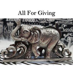 Elephant Safari Business Card Holder NWT